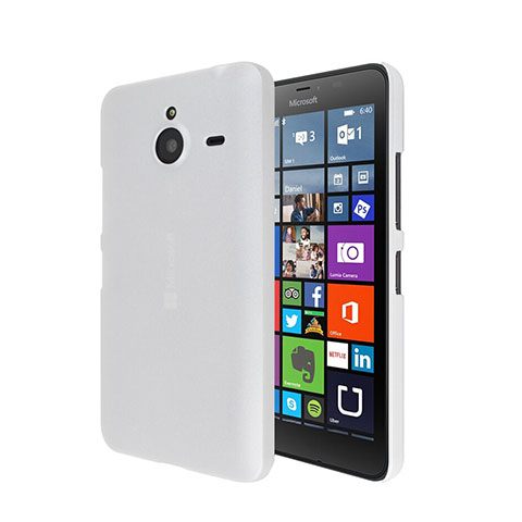 Carcasa Dura Plastico Rigida Mate para Microsoft Lumia 640 XL Lte Blanco