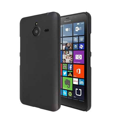 Carcasa Dura Plastico Rigida Mate para Microsoft Lumia 640 XL Lte Negro