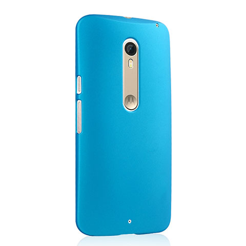Carcasa Dura Plastico Rigida Mate para Motorola Moto X Style Azul Cielo