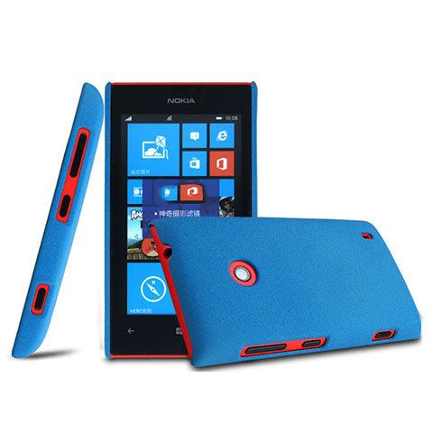 Carcasa Dura Plastico Rigida Mate para Nokia Lumia 525 Azul