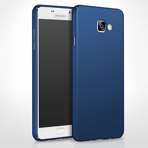 Carcasa Dura Plastico Rigida Mate para Samsung Galaxy A8 (2016) A8100 A810F Azul