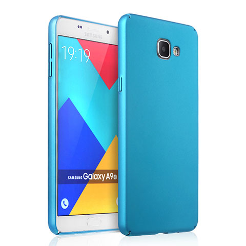 Carcasa Dura Plastico Rigida Mate para Samsung Galaxy A9 (2016) A9000 Azul Cielo
