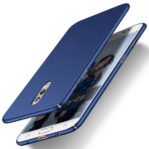 Carcasa Dura Plastico Rigida Mate para Samsung Galaxy C7 (2017) Azul