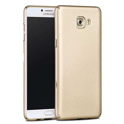 Carcasa Dura Plastico Rigida Mate para Samsung Galaxy C9 Pro C9000 Oro