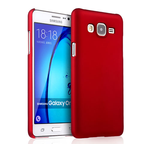 Carcasa Dura Plastico Rigida Mate para Samsung Galaxy On7 Pro Rojo