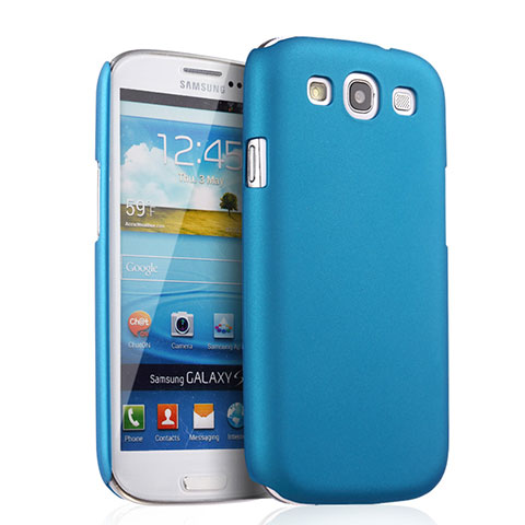 Carcasa Dura Plastico Rigida Mate para Samsung Galaxy S3 4G i9305 Azul Cielo