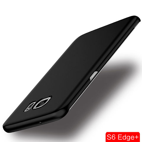 Carcasa Dura Plastico Rigida Mate para Samsung Galaxy S6 Edge+ Plus SM-G928F Negro