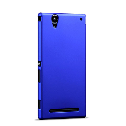 Carcasa Dura Plastico Rigida Mate para Sony Xperia T2 Ultra Dual Azul