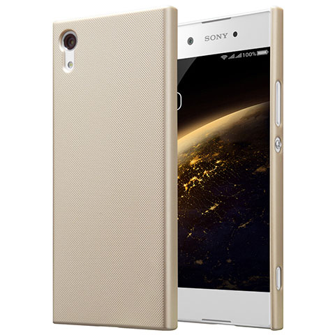 Carcasa Dura Plastico Rigida Mate para Sony Xperia XA1 Oro