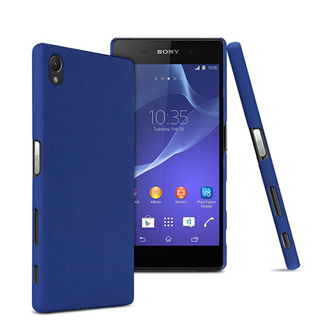 Carcasa Dura Plastico Rigida Mate para Sony Xperia Z5 Premium Azul