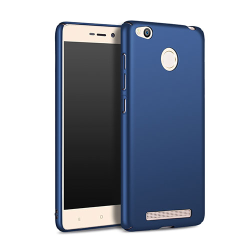 Carcasa Dura Plastico Rigida Mate para Xiaomi Redmi 3 Pro Azul