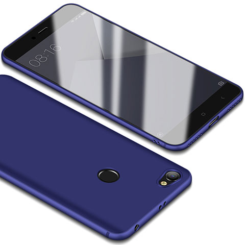Carcasa Dura Plastico Rigida Mate para Xiaomi Redmi Note 5A Pro Azul