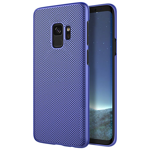 Carcasa Dura Plastico Rigida Perforada para Samsung Galaxy S9 Azul