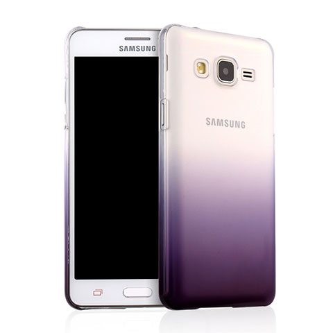 Carcasa Dura Plastico Rigida Transparente Gradient para Samsung Galaxy On5 Pro Morado