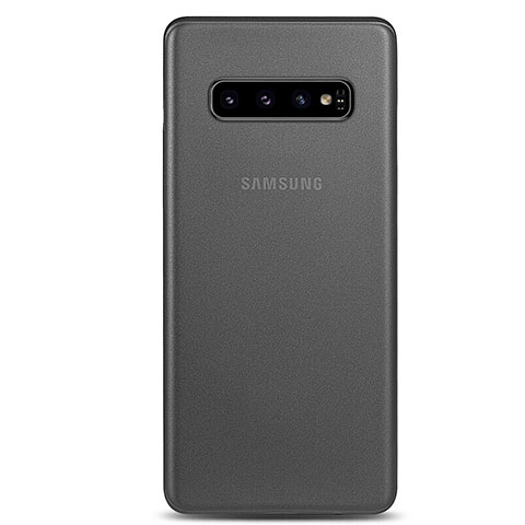 Carcasa Dura Ultrafina Transparente Funda Mate P01 para Samsung Galaxy S10 Gris