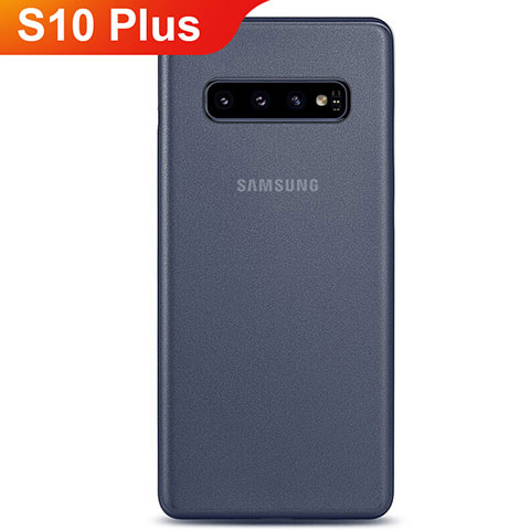 Carcasa Dura Ultrafina Transparente Funda Mate P01 para Samsung Galaxy S10 Plus Azul