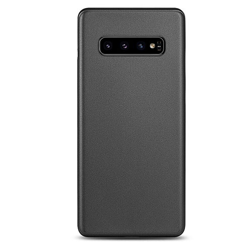 Carcasa Dura Ultrafina Transparente Funda Mate P01 para Samsung Galaxy S10 Plus Negro