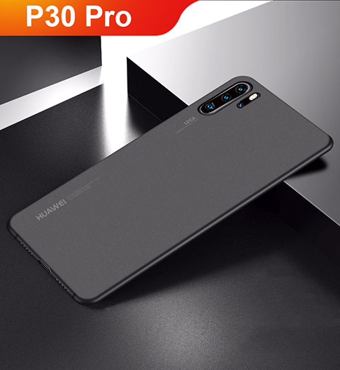 Carcasa Dura Ultrafina Transparente Funda Mate para Huawei P30 Pro Negro