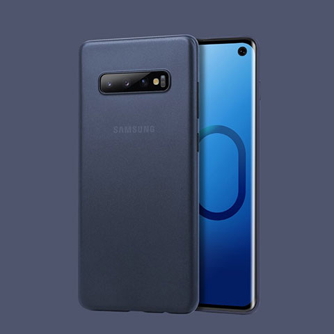 Carcasa Dura Ultrafina Transparente Funda Mate para Samsung Galaxy S10 5G Azul