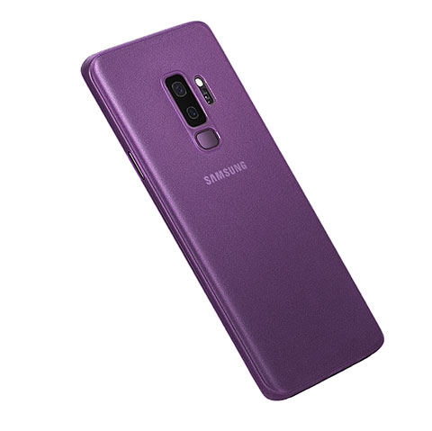 Carcasa Dura Ultrafina Transparente Funda Mate para Samsung Galaxy S9 Plus Morado