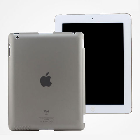 Carcasa Dura Ultrafina Transparente Mate para Apple iPad 3 Gris