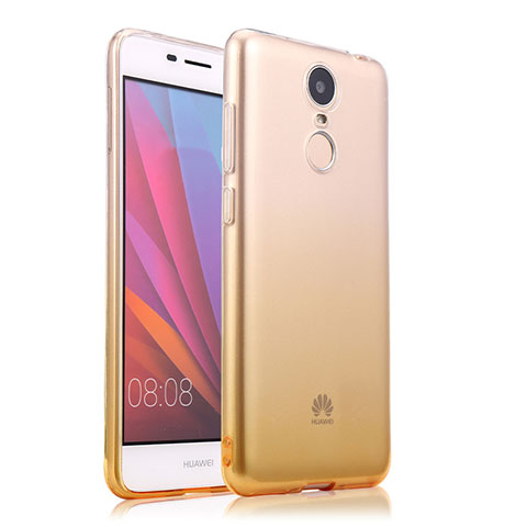 Carcasa Gel Ultrafina Transparente Gradiente para Huawei Enjoy 6 Amarillo