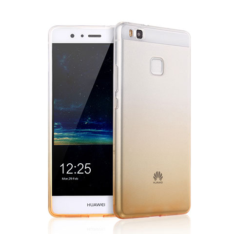 Carcasa Gel Ultrafina Transparente Gradiente para Huawei G9 Lite Amarillo