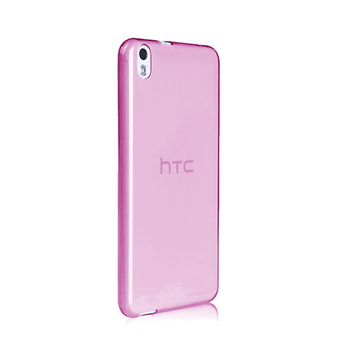 Carcasa Gel Ultrafina Transparente para HTC Desire 816 Rosa