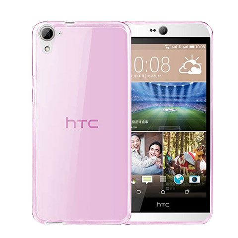 Carcasa Gel Ultrafina Transparente para HTC Desire 826 826T 826W Rosa