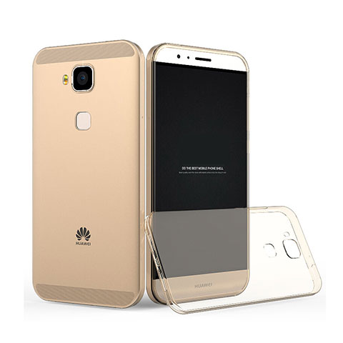 Carcasa Gel Ultrafina Transparente para Huawei G8 Oro