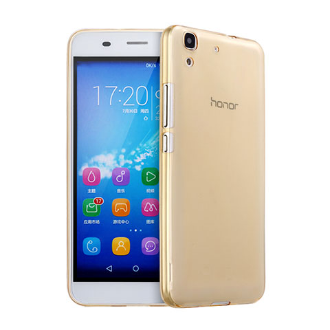 Carcasa Gel Ultrafina Transparente para Huawei Honor 4A Oro