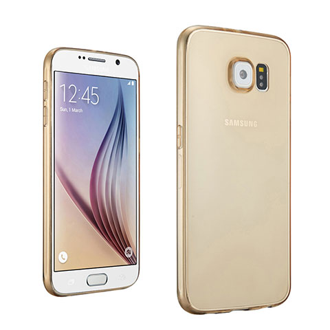 Carcasa Gel Ultrafina Transparente para Samsung Galaxy S6 SM-G920 Oro