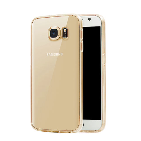 Carcasa Gel Ultrafina Transparente para Samsung Galaxy S7 G930F G930FD Oro