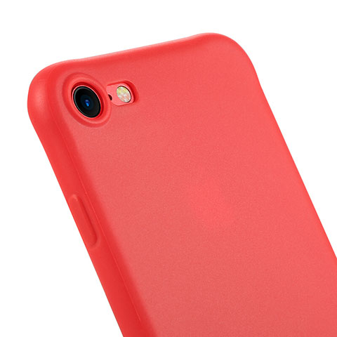 Carcasa Silicona Goma C01 para Apple iPhone 7 Rojo