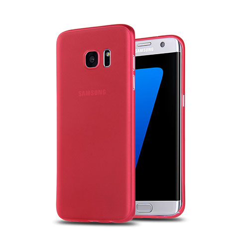 Carcasa Silicona Goma Mate R02 para Samsung Galaxy S7 Edge G935F Rojo