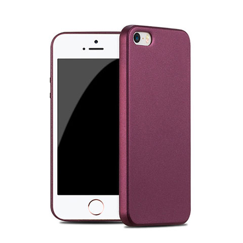 Carcasa Silicona Goma para Apple iPhone 5 Rojo