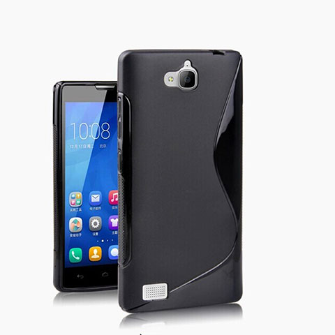 Carcasa Silicona S-Line para Huawei Honor 3C Negro