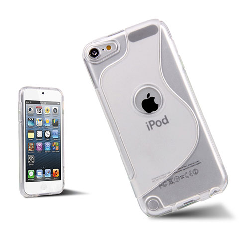Carcasa Silicona Transparente S-Line para Apple iPod Touch 5 Blanco