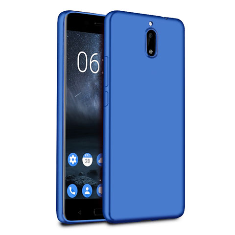 Carcasa Silicona Ultrafina Goma para Nokia 6 Azul