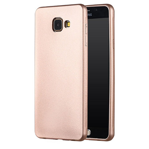 Carcasa Silicona Ultrafina Goma para Samsung Galaxy A5 (2017) Duos Oro