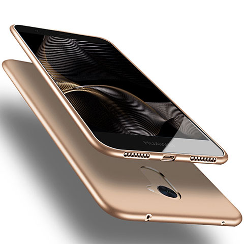 Carcasa Silicona Ultrafina Goma S03 para Huawei Enjoy 7 Plus Oro