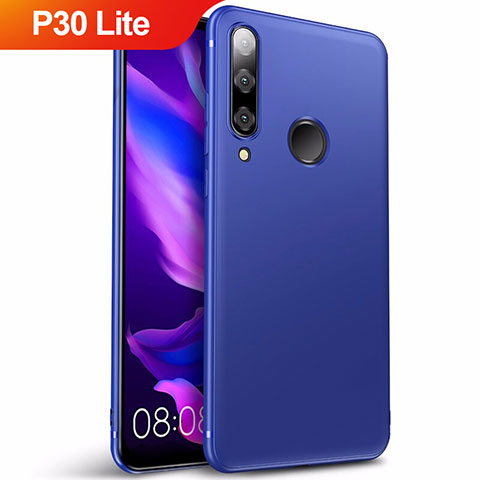 Carcasa Silicona Ultrafina Goma S03 para Huawei P30 Lite Azul