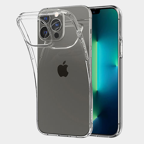 Carcasa Silicona Ultrafina Transparente A06 para Apple iPhone 13 Pro Claro