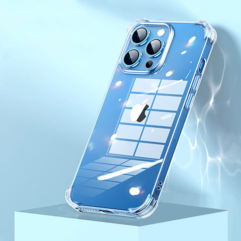 Carcasa Silicona Ultrafina Transparente A09 para Apple iPhone 13 Pro Max Claro