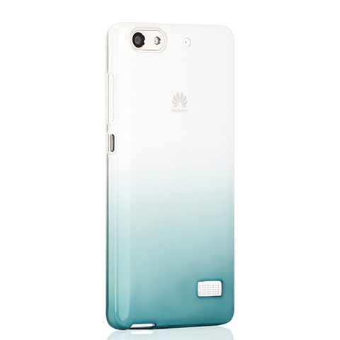 Carcasa Silicona Ultrafina Transparente Gradiente para Huawei G Play Mini Verde