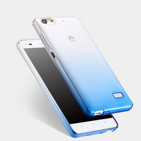 Carcasa Silicona Ultrafina Transparente Gradiente para Huawei Honor 4C Azul