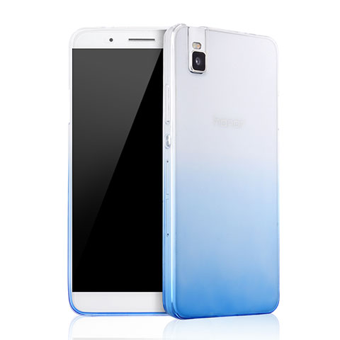 Carcasa Silicona Ultrafina Transparente Gradiente para Huawei Honor 7i shot X Azul