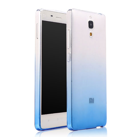 Carcasa Silicona Ultrafina Transparente Gradiente para Xiaomi Mi 4 LTE Azul