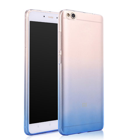 Carcasa Silicona Ultrafina Transparente Gradiente para Xiaomi Mi 5C Azul