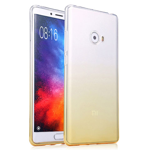 Carcasa Silicona Ultrafina Transparente Gradiente para Xiaomi Mi Note 2 Amarillo